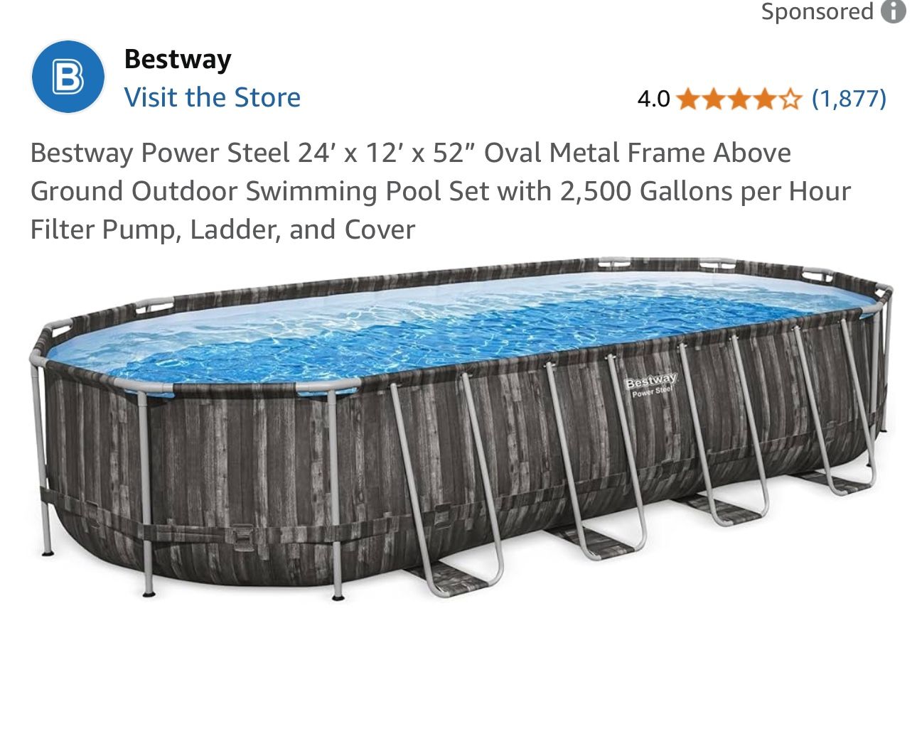 Above ground Costco Best way Pool