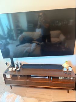 Article walnut entertainment stand