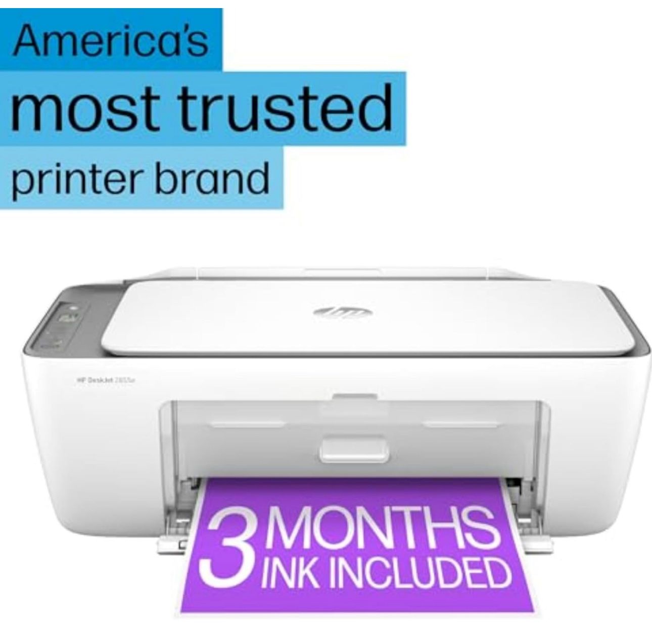 HP DeskJet 2855e Wireless All-in-One Color Inkjet Printer, Scanner, Copier
