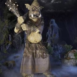 8ft Gruesome Grounds Giant Sized Animated LED Tumble The Troll