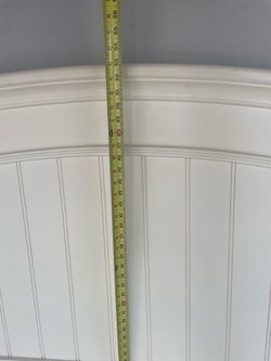 Queen-size Solid Wood Headboard (off white)