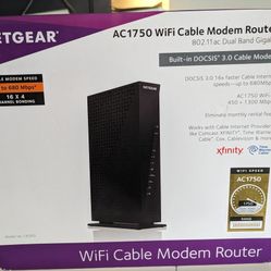 NETGEAR AC1750  Cable Modem Router  C6300