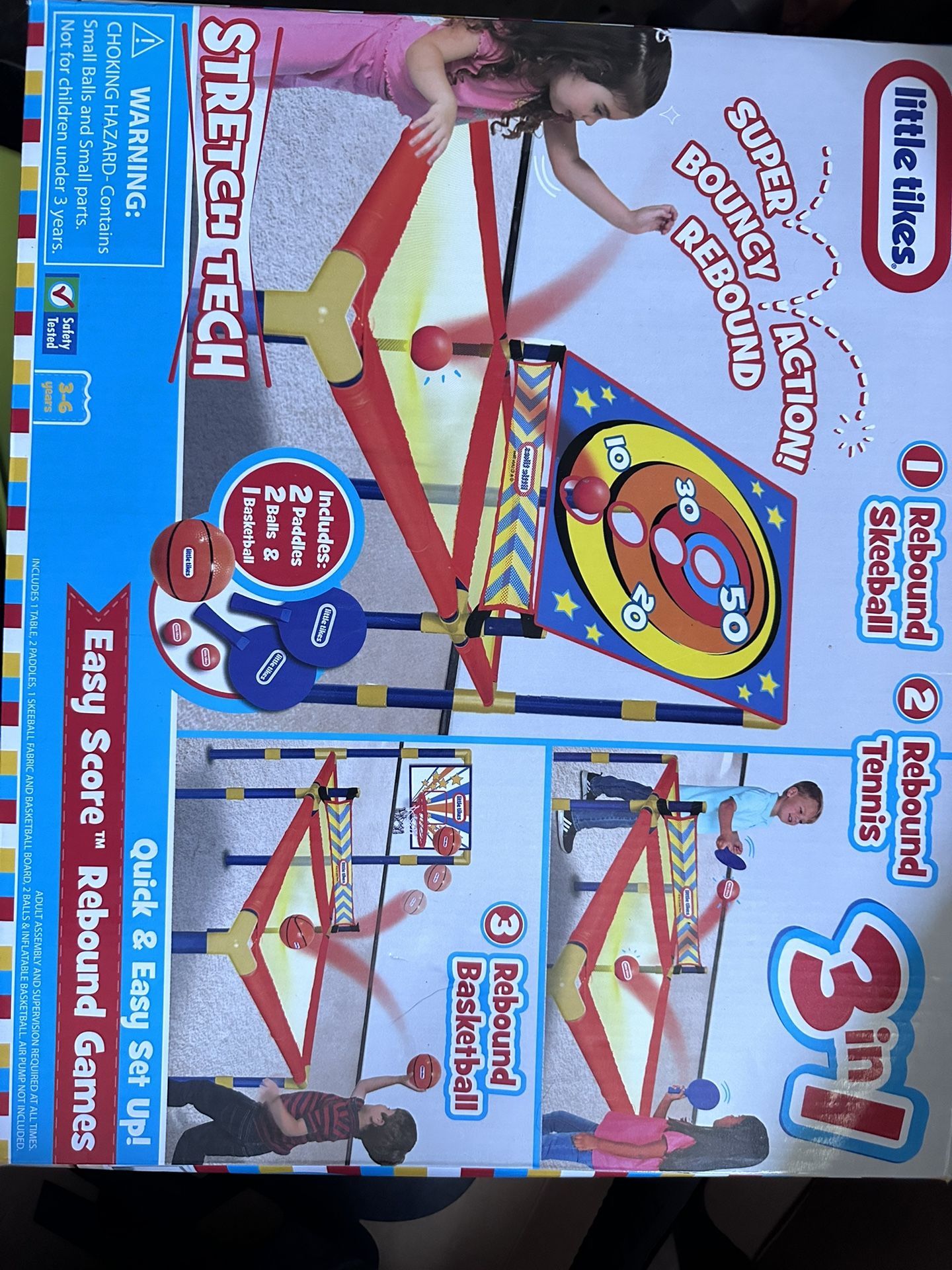 Little Tikes New 3in1 Sheen all, Tennis, Basketball