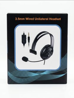 3.5 mm wired unilateral headset