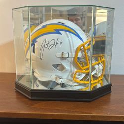 Justin Herbert Autographed LA Chargers Authentic Full Size Helmet Beckett COA