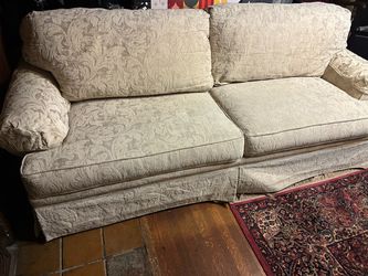 Traditional Damask Patterned Sofa by Homestead House