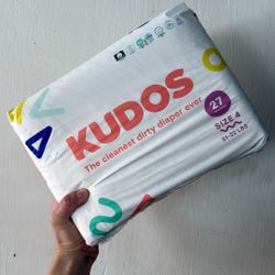 Kudos Unopened Size 4 Diapers Brand New 27 Count