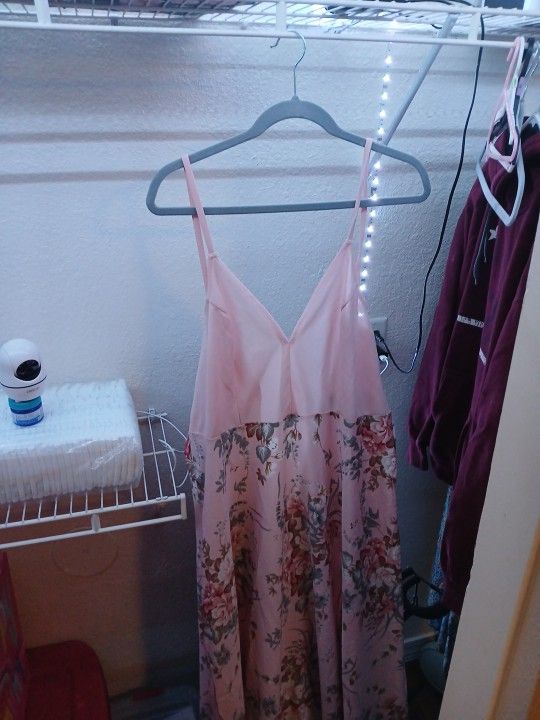 Pink Floral Dress
