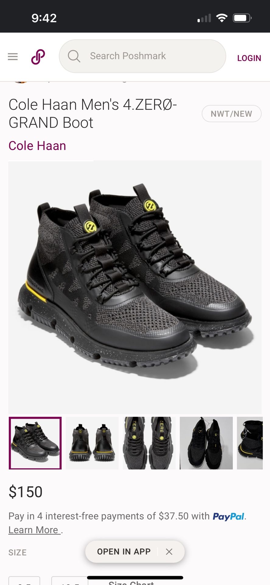 Cole Haan Zero grand 4 Zero Boot -Moving Sale Priced To Go Make Offer