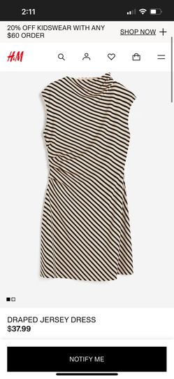 Draped Jersey Dress (H&M)