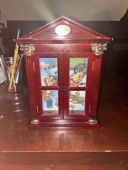 Jingle Bells Wooden Music Box Cabinet