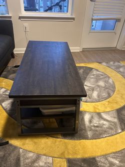 Brown coffee table