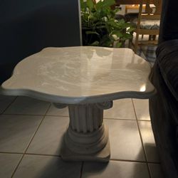 Real Marble Side Table 