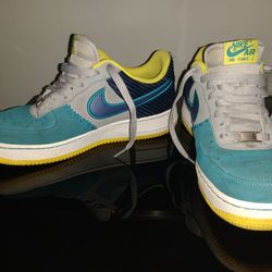  Nike Air Force 1 Low Grey Teal size 9