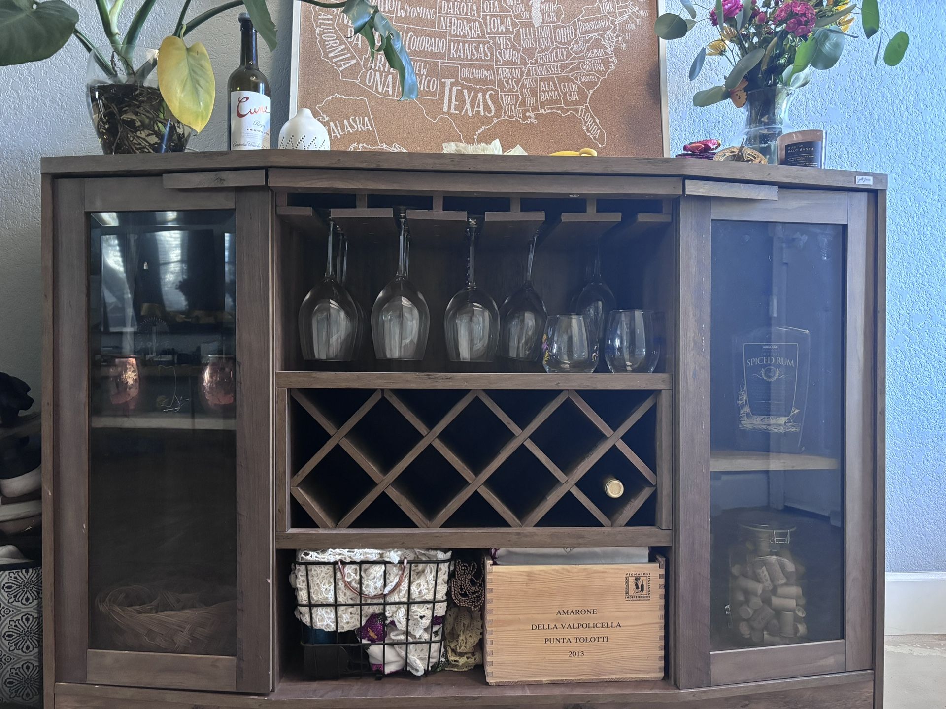 Bar TV Console/ Entryway Table / Coffee & Tea