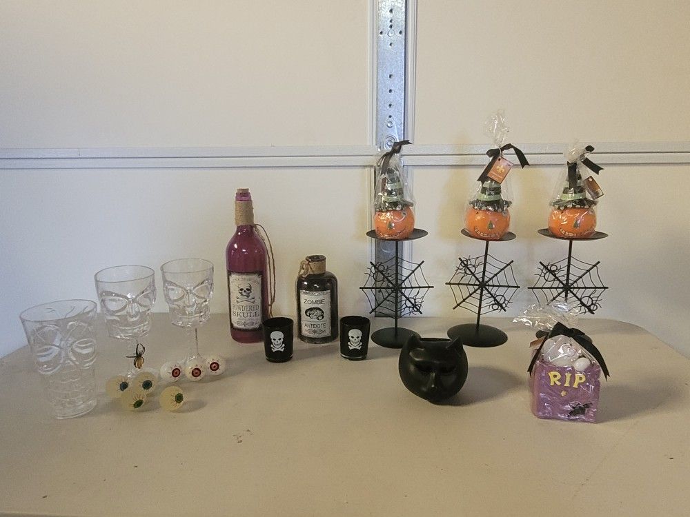Halloween candles and decorations