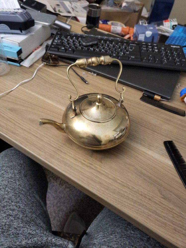 Solid Brass Antique Tea pot