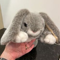 1987 Ty Bunny Rabbit Grey 16" 