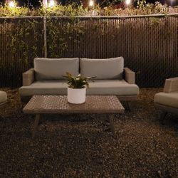 Portofino® Casual 4pc Loveseat Group - Spa Blue  (SUNBRELLA )