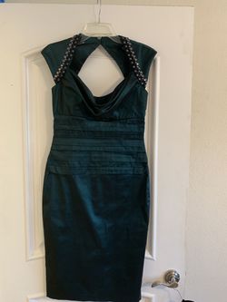 Maggy London emerald pencil skirt dress (size 8)