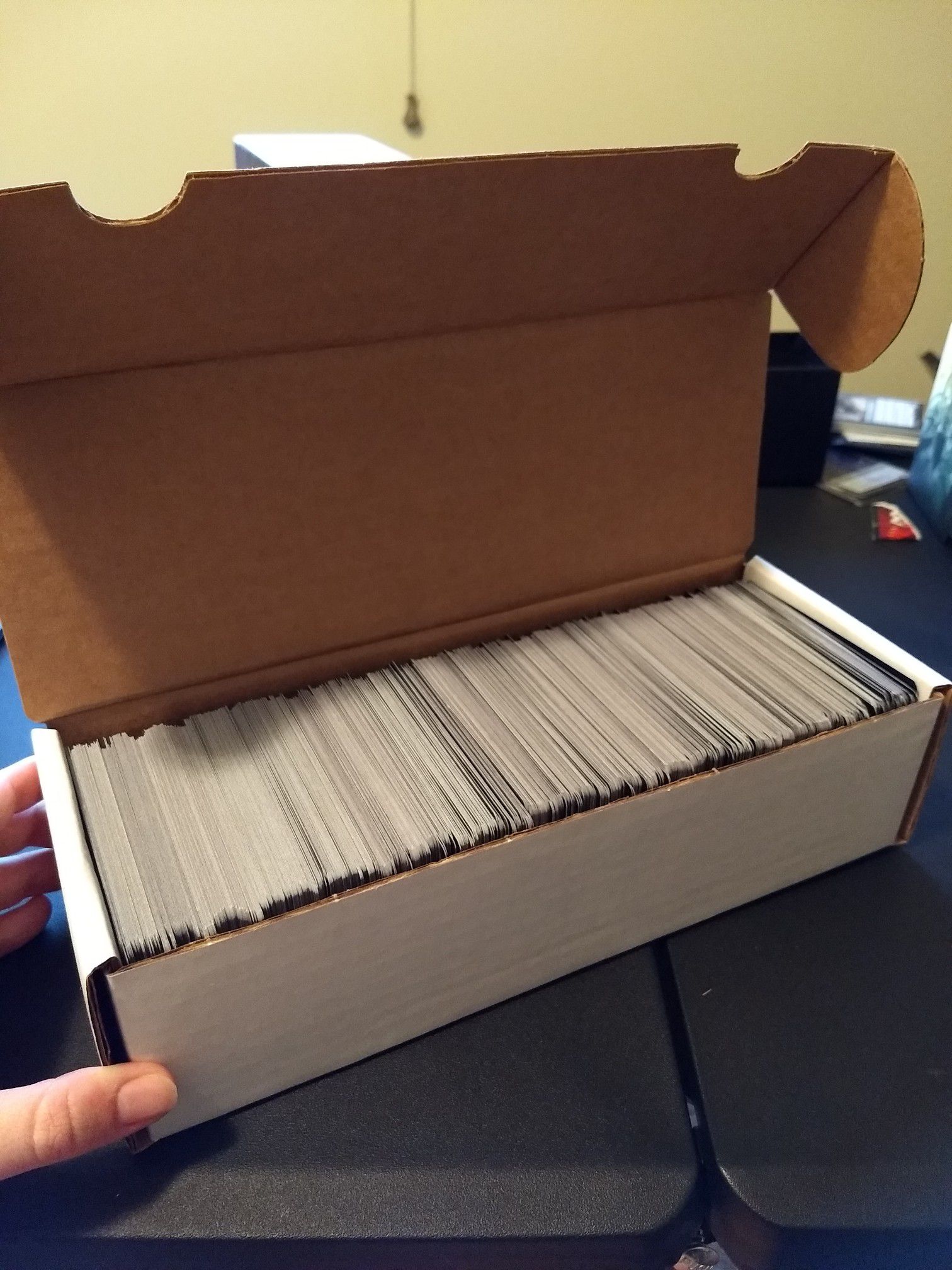 Five boxes of 750 magic the gathering cards each-$5 each-mtg