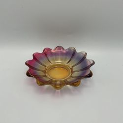 Flower Vintage Fenton-Style Tealight Candleholder
