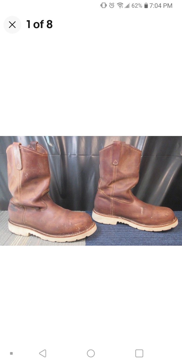 Thorogood Boots 9.5 Wellington Boot Slip On