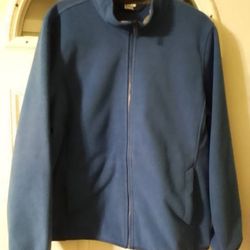 Lands' End Women's Blue Full-Zip Fleece Jacket Size XL 18