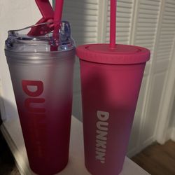 Pink Dunkin Tumblers 