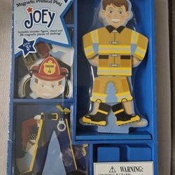 Melissa & Doug Joey Magnetic Wooden Dress-Up Pretend Play Set (26 pcs) -New