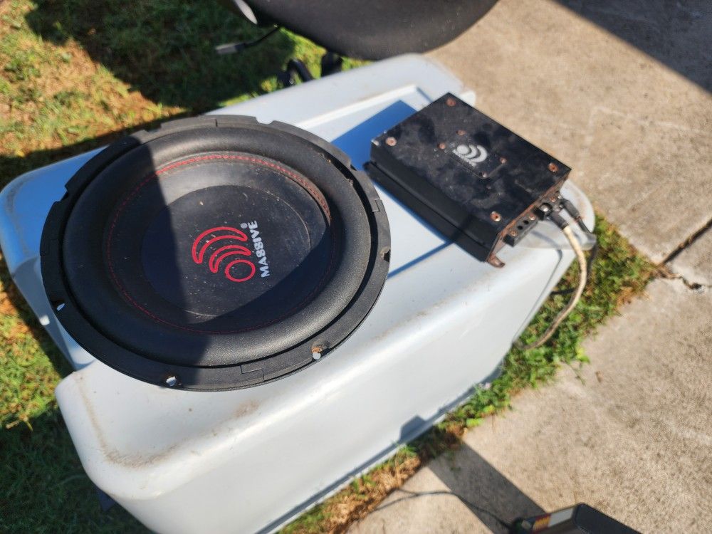 Car Audio Subwoofer and Amp