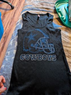 Dallas Cowboys Rhinestone Tank Top