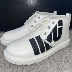 NEW Men’s Ugg Boots White/Black Sz.9