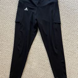 Adidas Climalite Black Womens Tights Leggings M