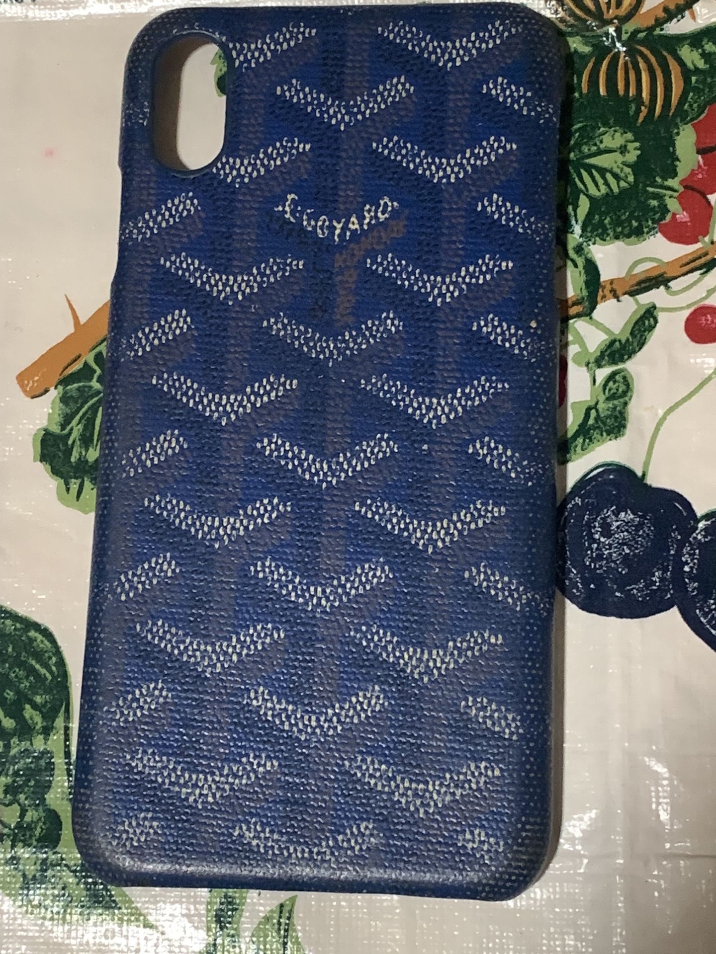 For iPhone XS Max - Luxury Brand Goyard style phone case NM