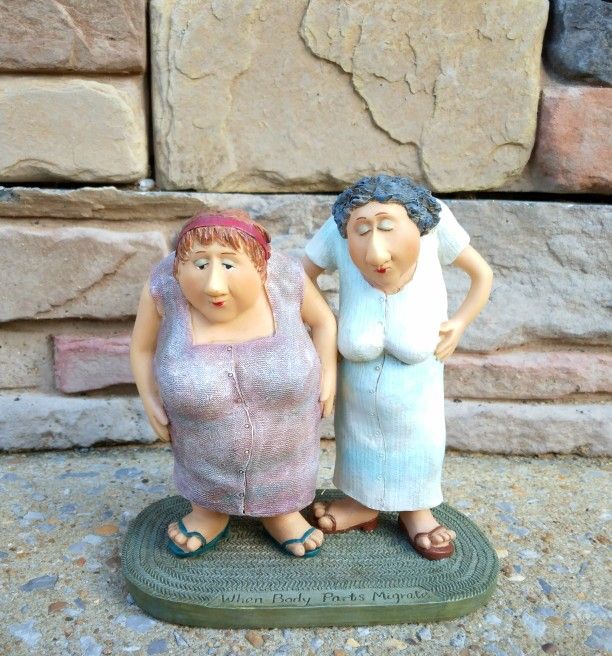 Vintage Erika Oller "When Body Parts Migrate" Figurine