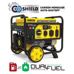 Champion Dual Fuel (gasoline/propane ) Portable Generator 4550 watts in excellent