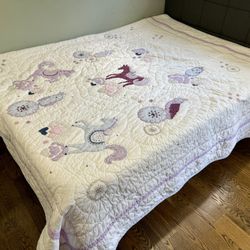 PB Kids Horse Theme Quilt(full/queen)