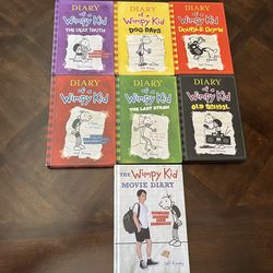 7 Diary of a Wimpy Kid Books, price is for all