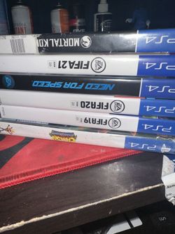 ps4 Games MkxL Nfs FIFA 21,20,19