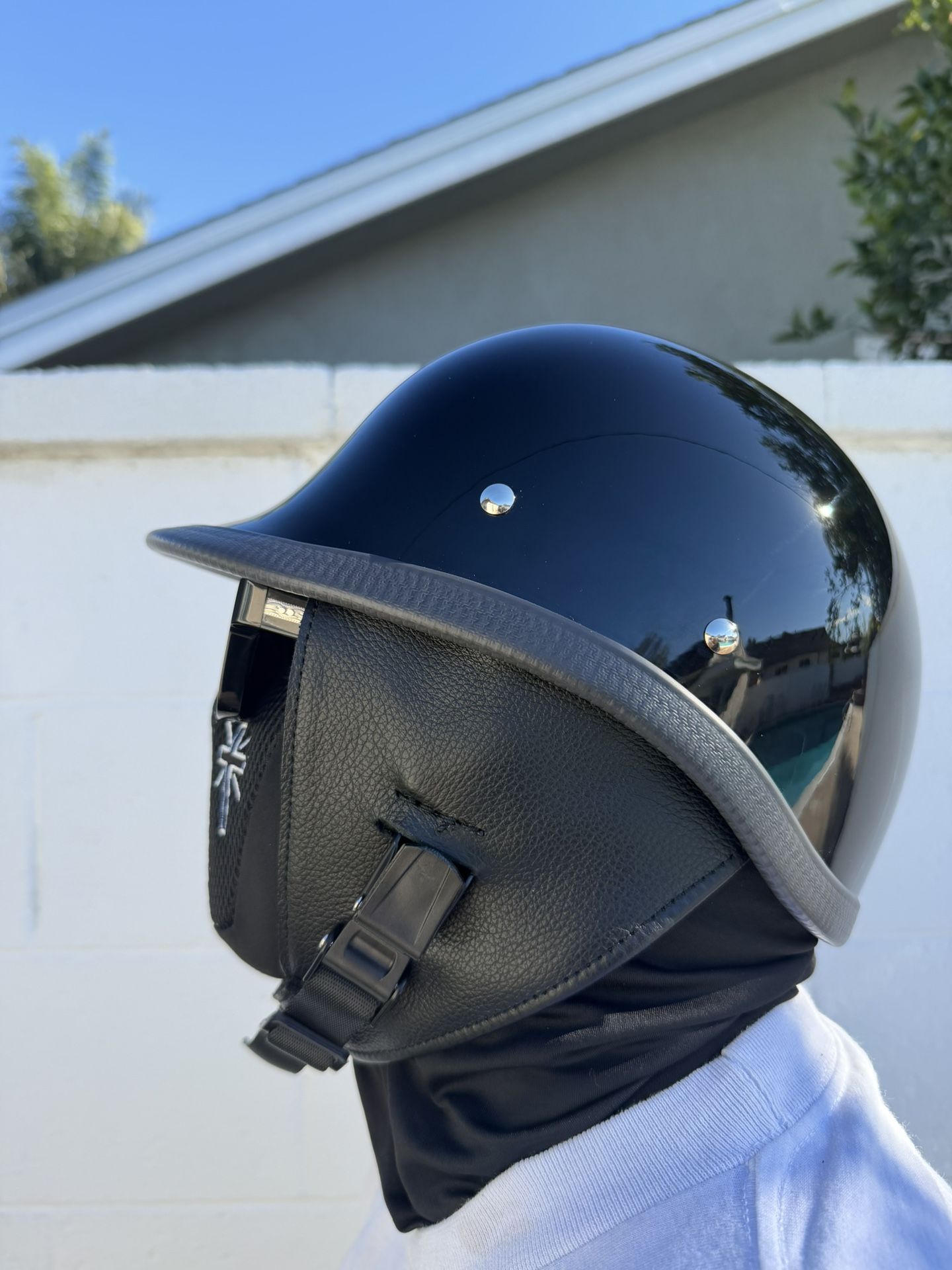 Hand-made old school helmets 