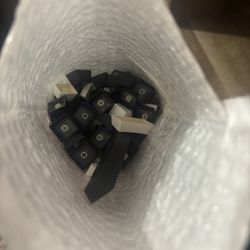 random black and keycaps for mechanical keyboard