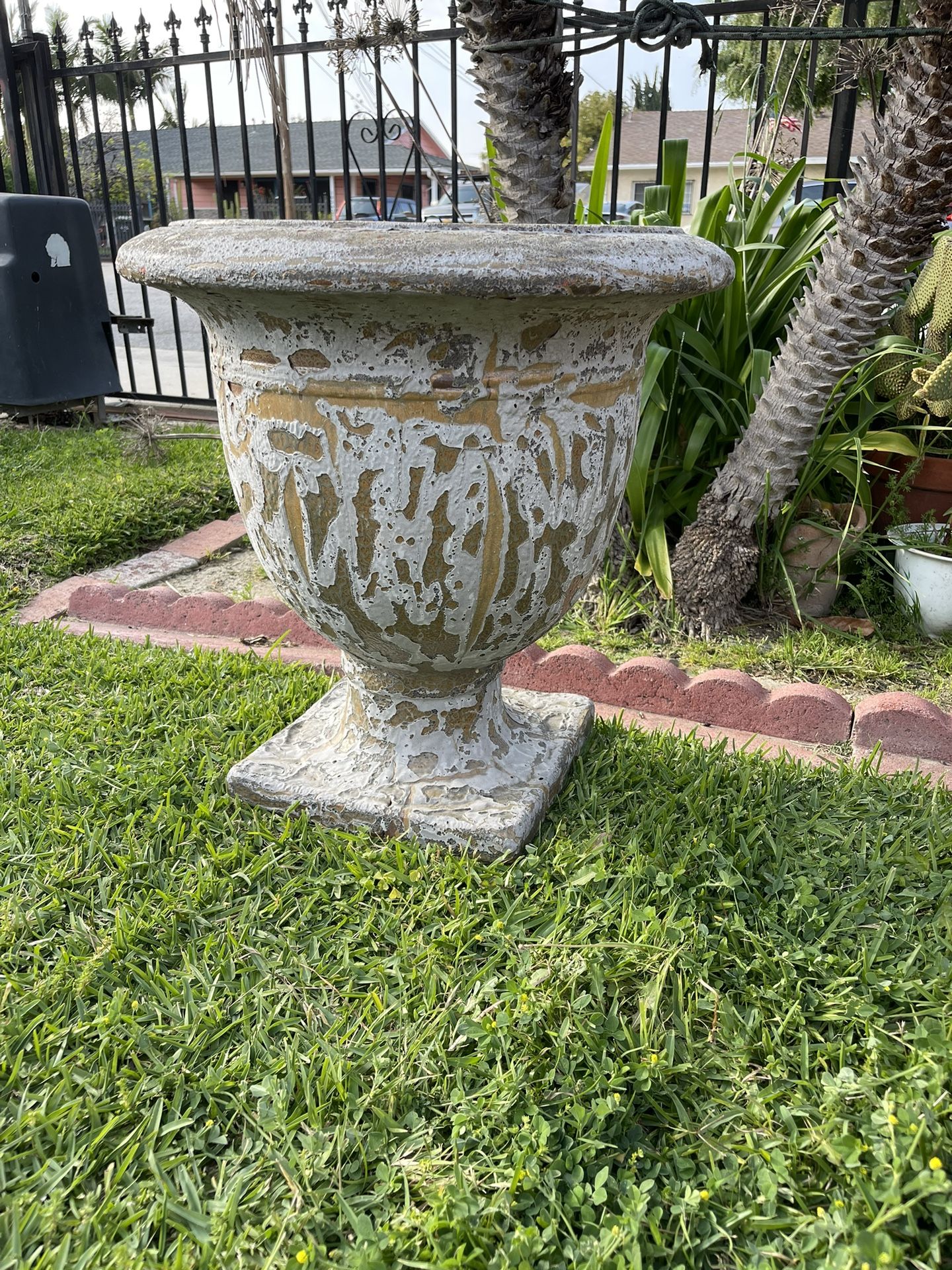 Large Rustic Ancient Pot—Big Ceramic Urn Planter. ($85)