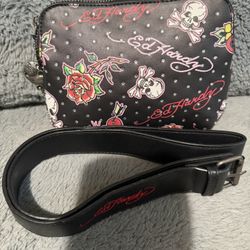 ed hardy belt bag with strap