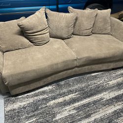 Couch With Pullout Queen Bed W/ Rug - Need Gone ASAP