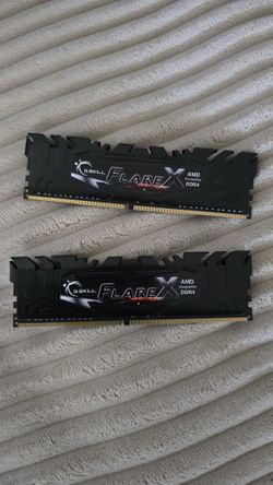 G.Skill Flare X 16GB (2x8GB) DDR4-3200 CL14 RAM - AMD Optimized, Excellent Condition