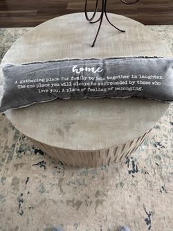 Decorative “Home” Pillow by Mud Pie
