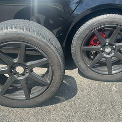 17’s 5x114.3 black rims