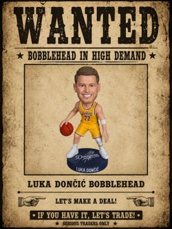 Luka Doncic Dodgers Bobblehead - TRADE