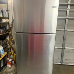refrigerator, top and bottom. In good condition and clean, 
